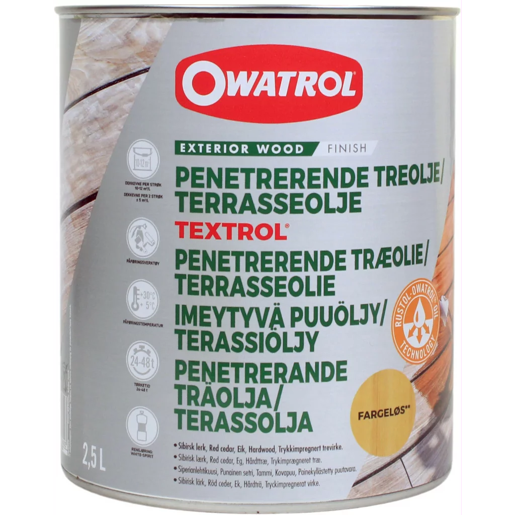 Owatrol Textrol bryggeolje 2,5 liter