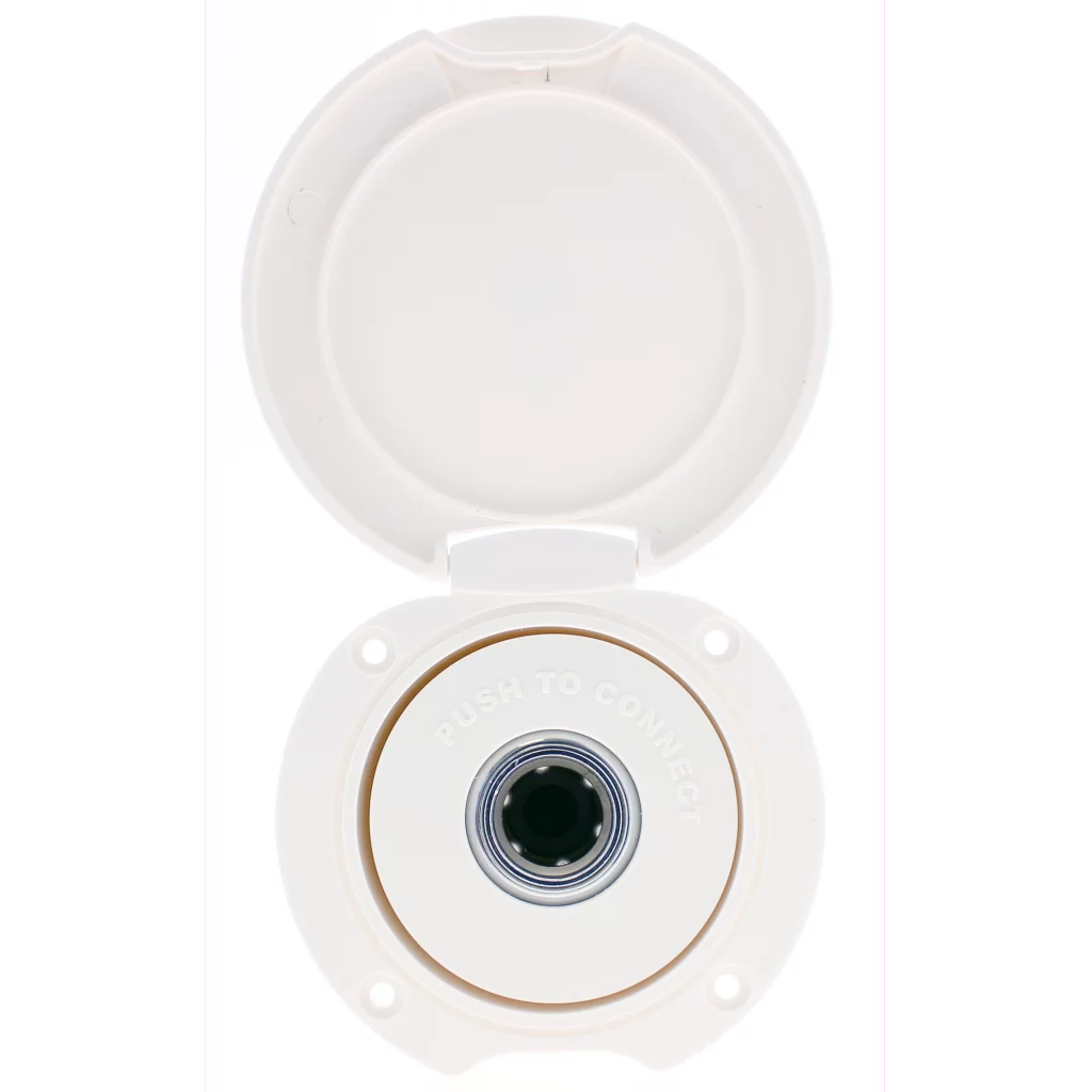 Vannkontakt m/hurtigkobl, f/flushmont 90 grader