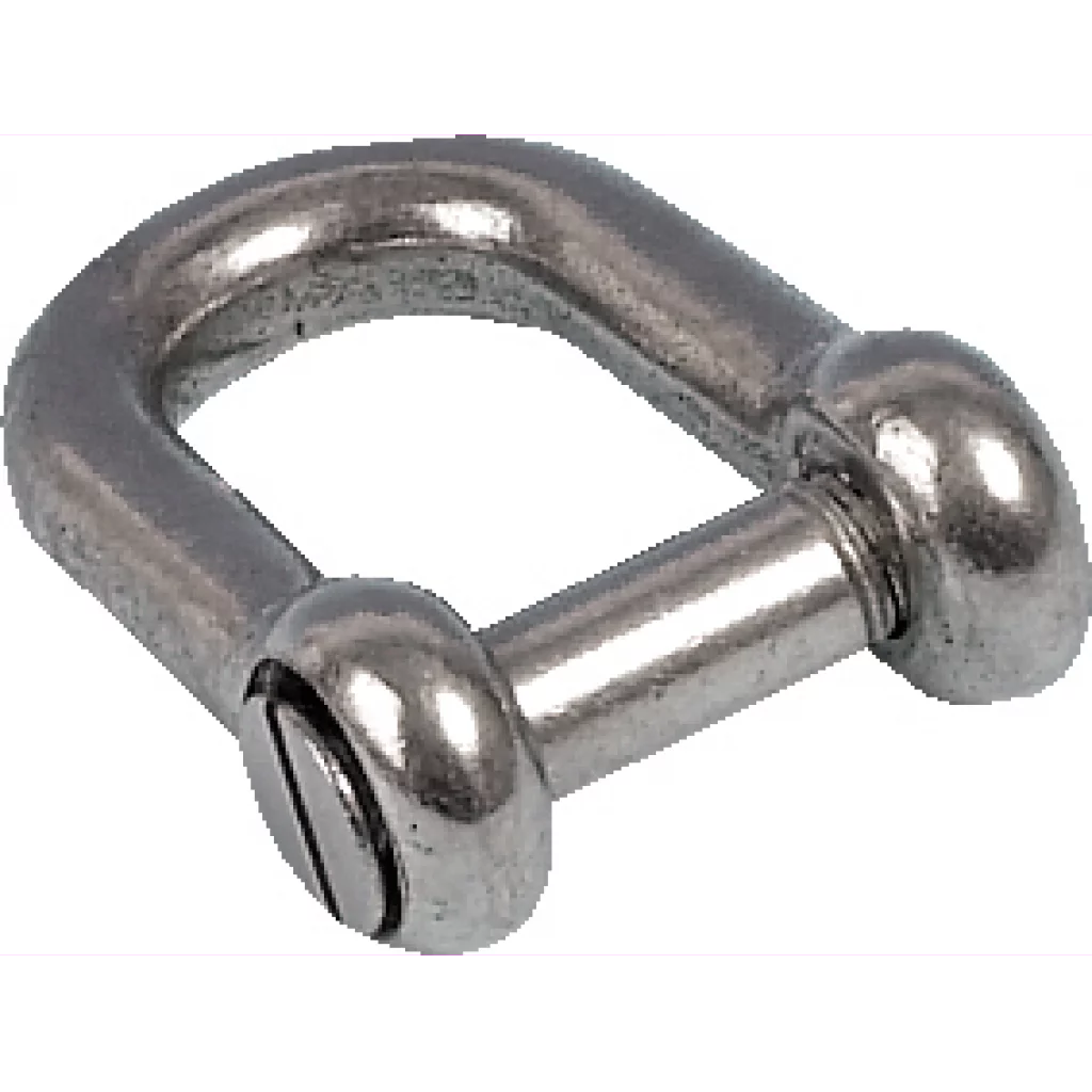 Ankersjakkel D, 6 mm, lang, syrefast