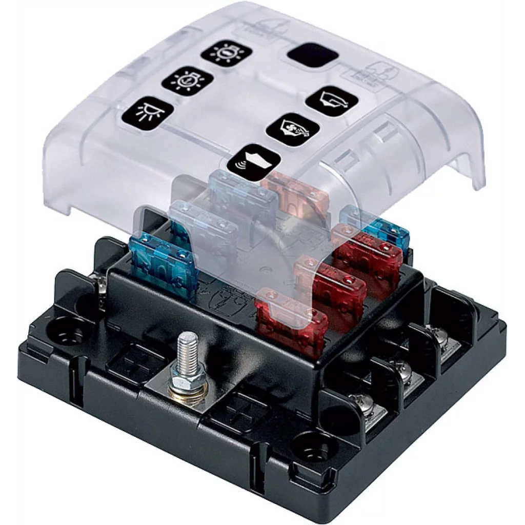 BEP Sikringsholder m/lokk for 6 ATC sikringer