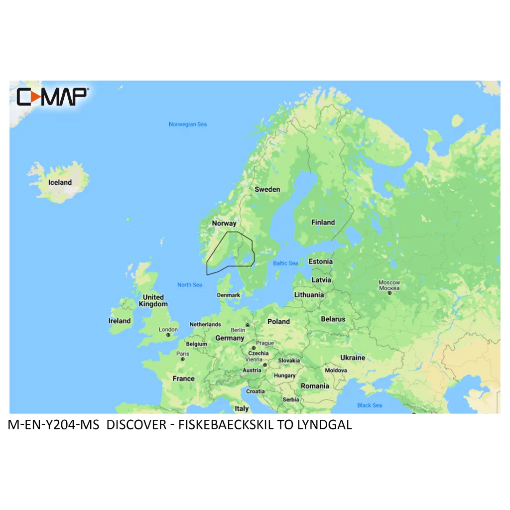 C-Map Discover Fiskebäckskil til Lyngdal