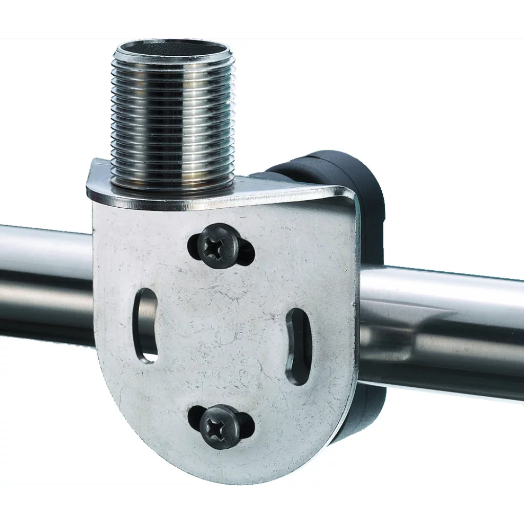 Antennefot syrefast, rørmontering