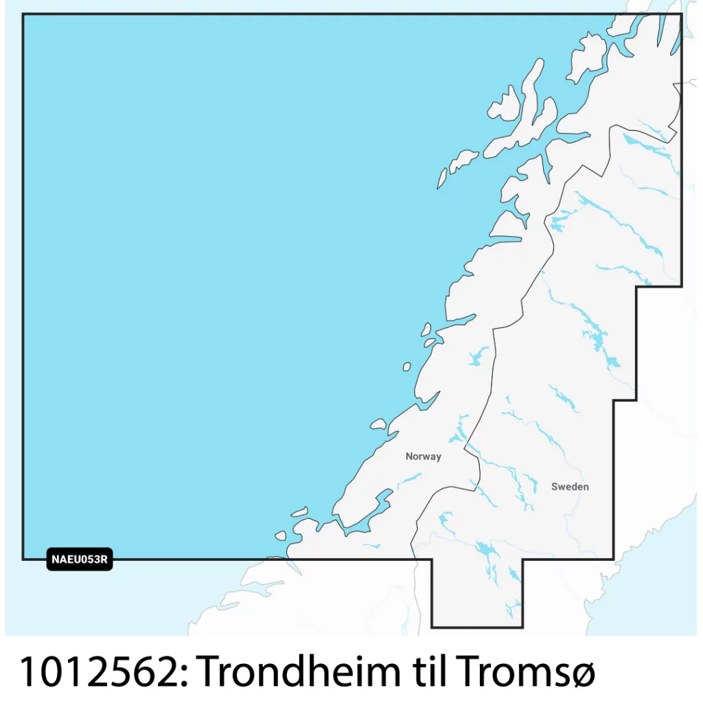 Navionics+ Regular Norge, Trondheim til Tromsø