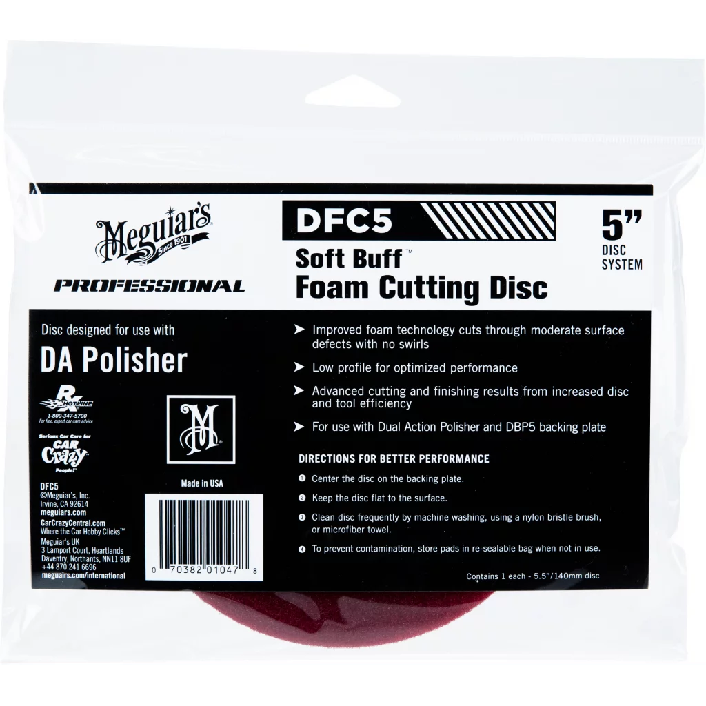 Meguiars Cutting Disc 5" rød