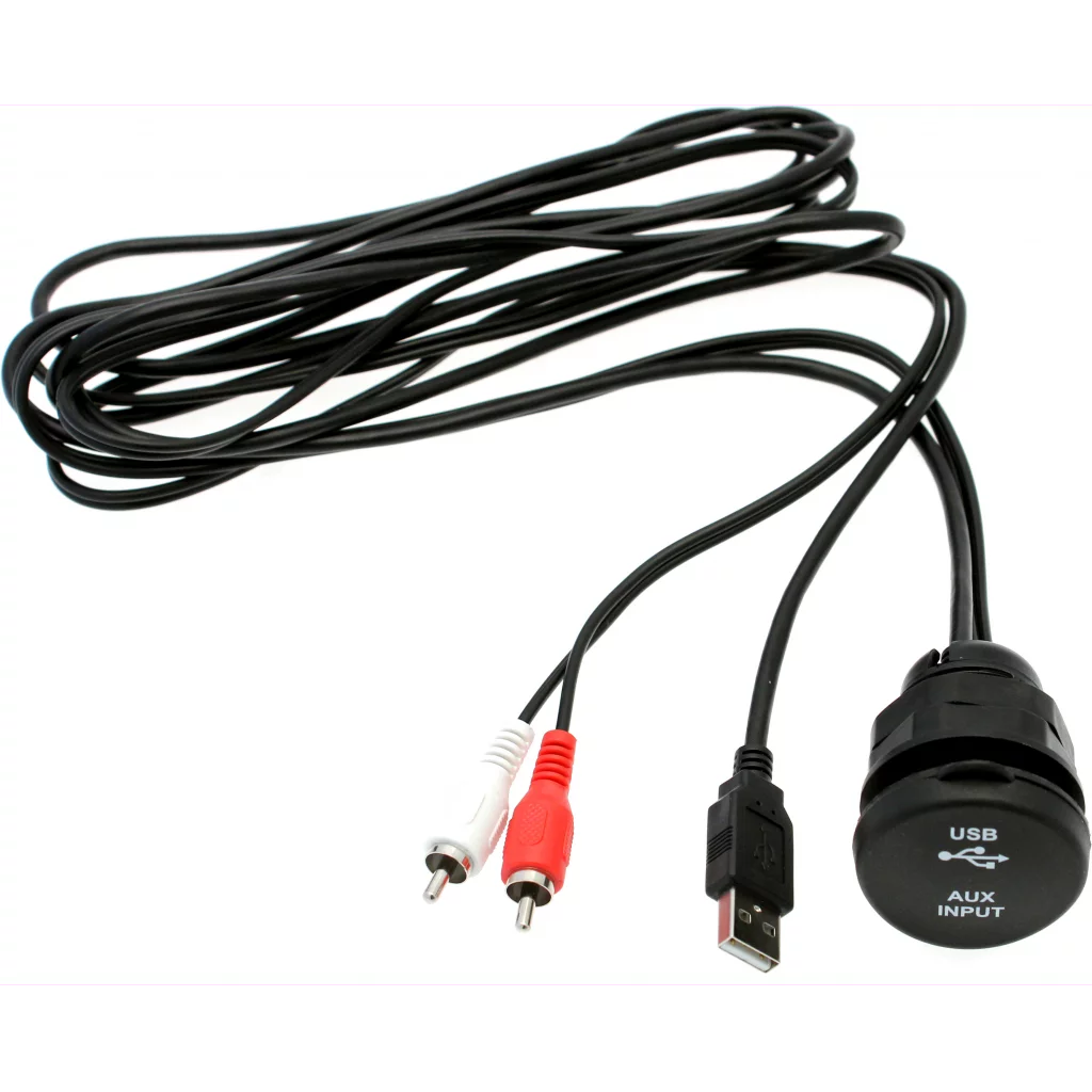 USB/AUX forlengerkabel med uttak