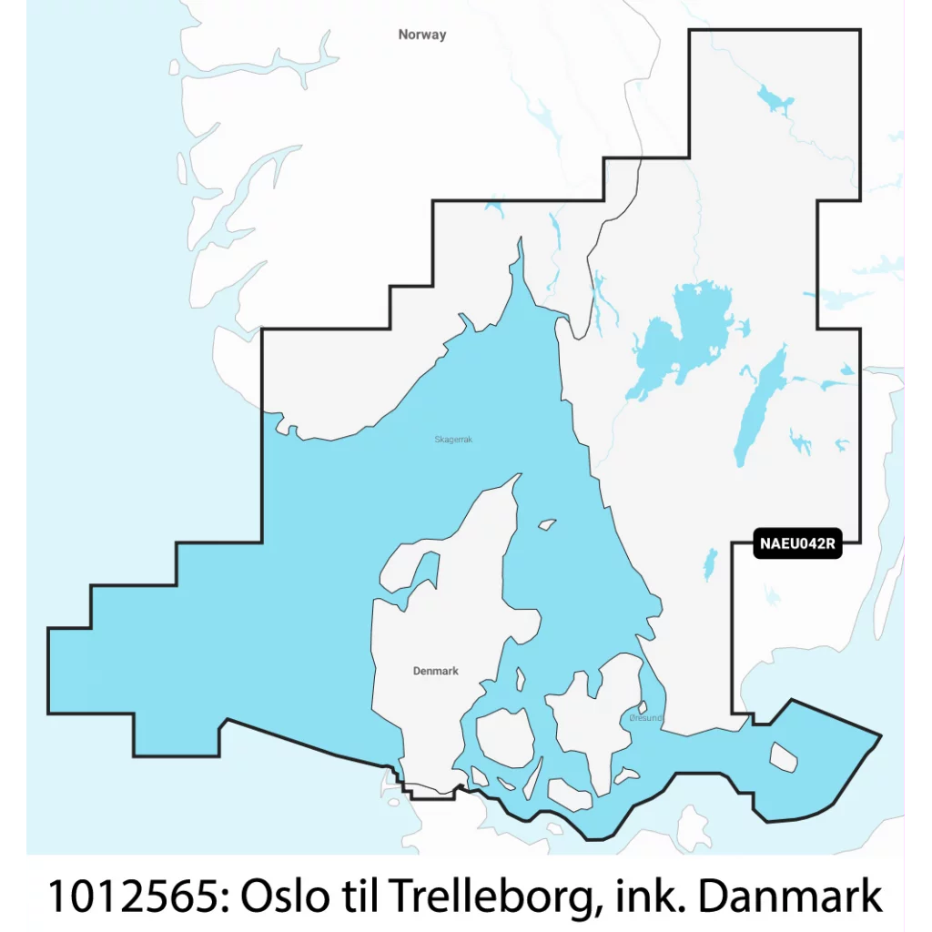Navionics+ Regular Norge, Oslo til Trelleborg (Sverige)