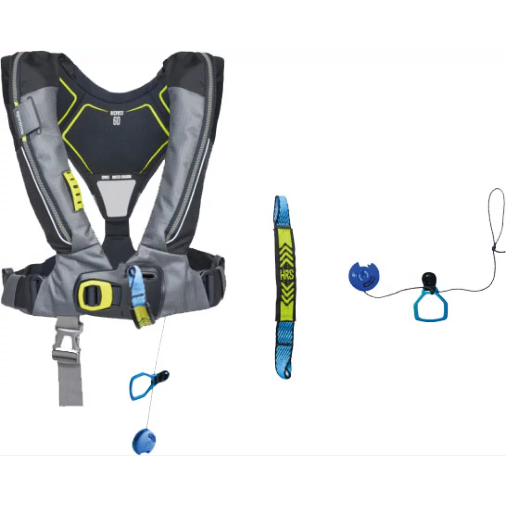 Spinlock Deckvest 6D Black with Fitted HRS system 275N