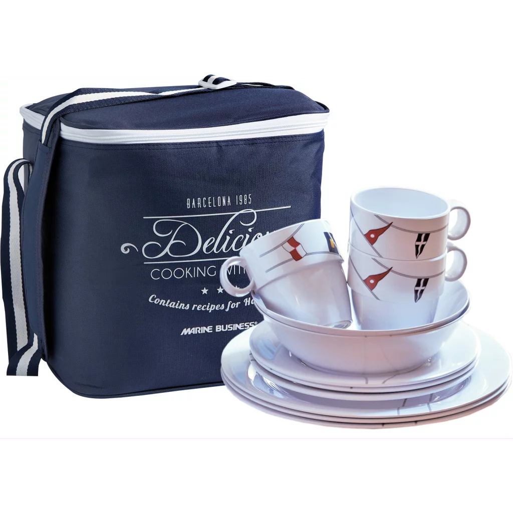 Regata Servisepakke for 4 personer 16 deler + kurv