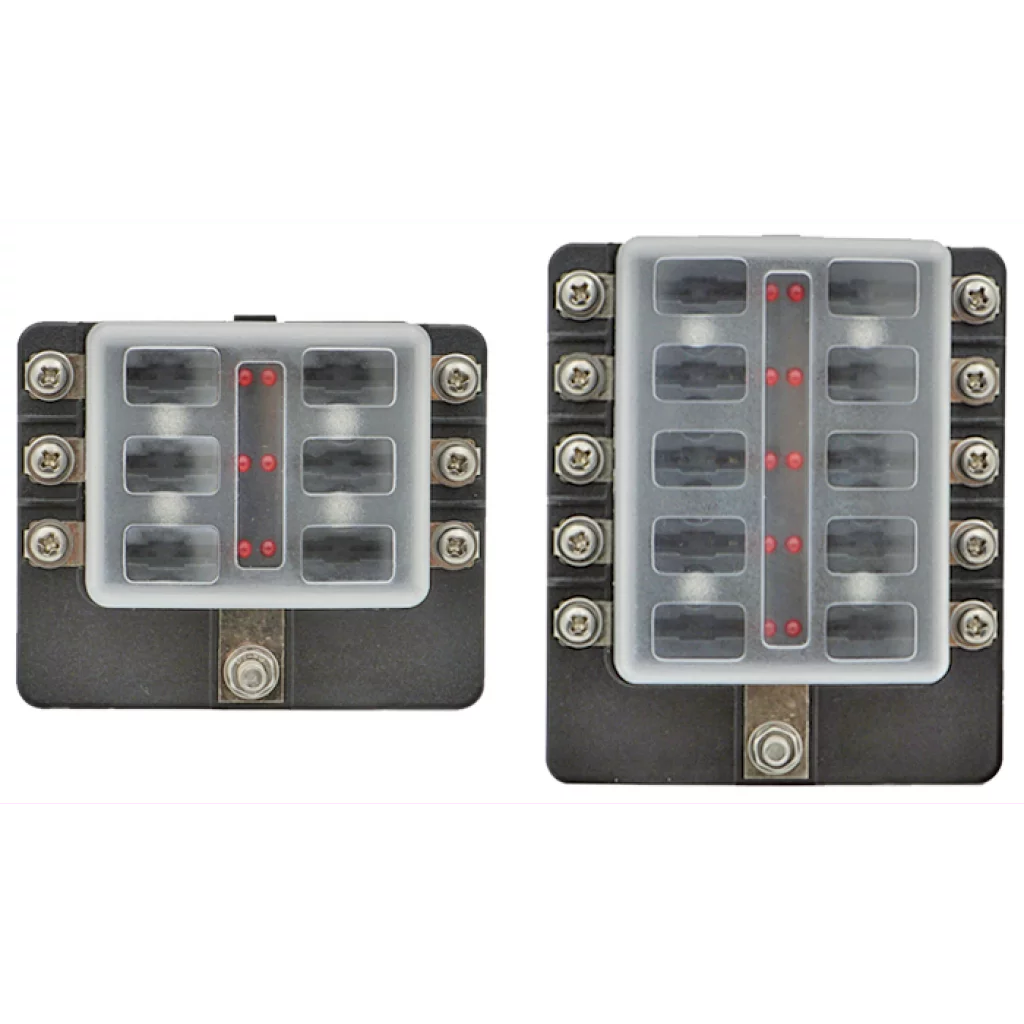 1852 Sikringsholder LED indikator, 6 uttak