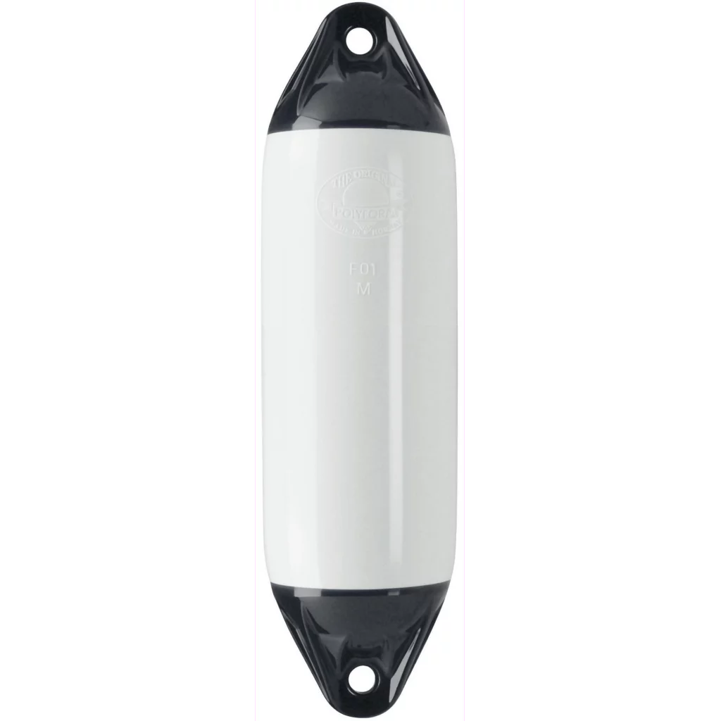 Polyform Fender F7 hvit, sort topp