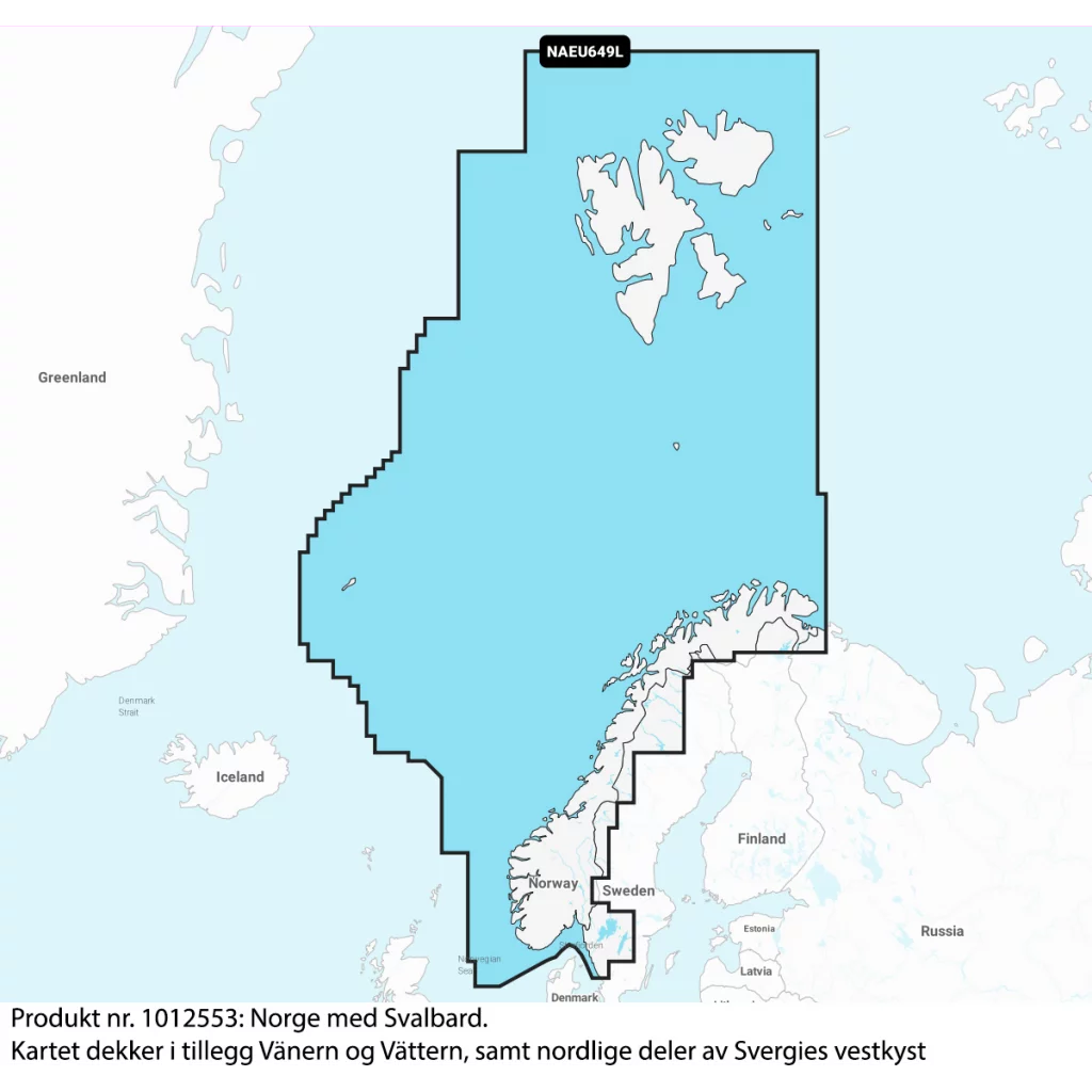 Navionics+ Large, Hele Norge, EU649L, NAEU649L