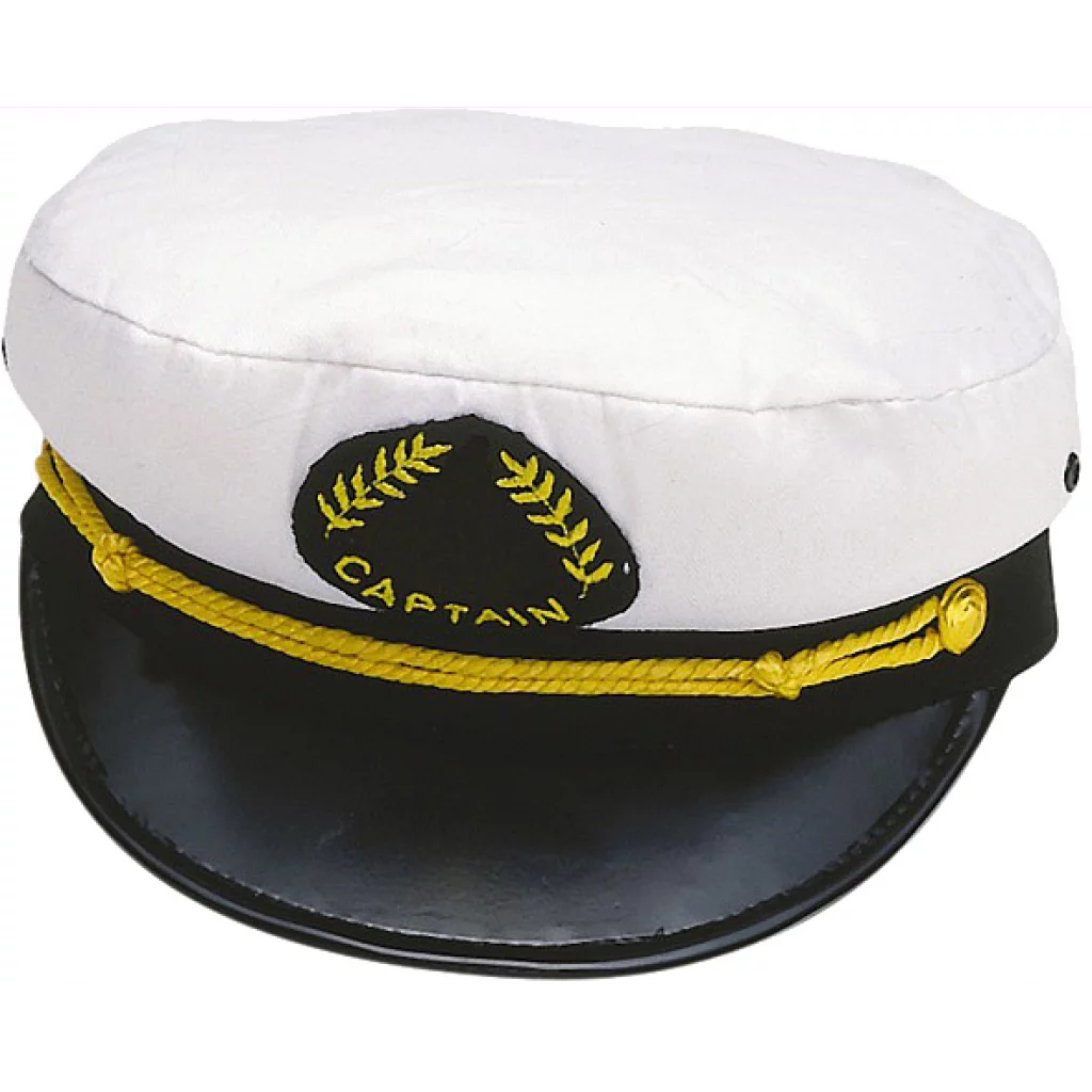 Kapteinslue, hvit str 57