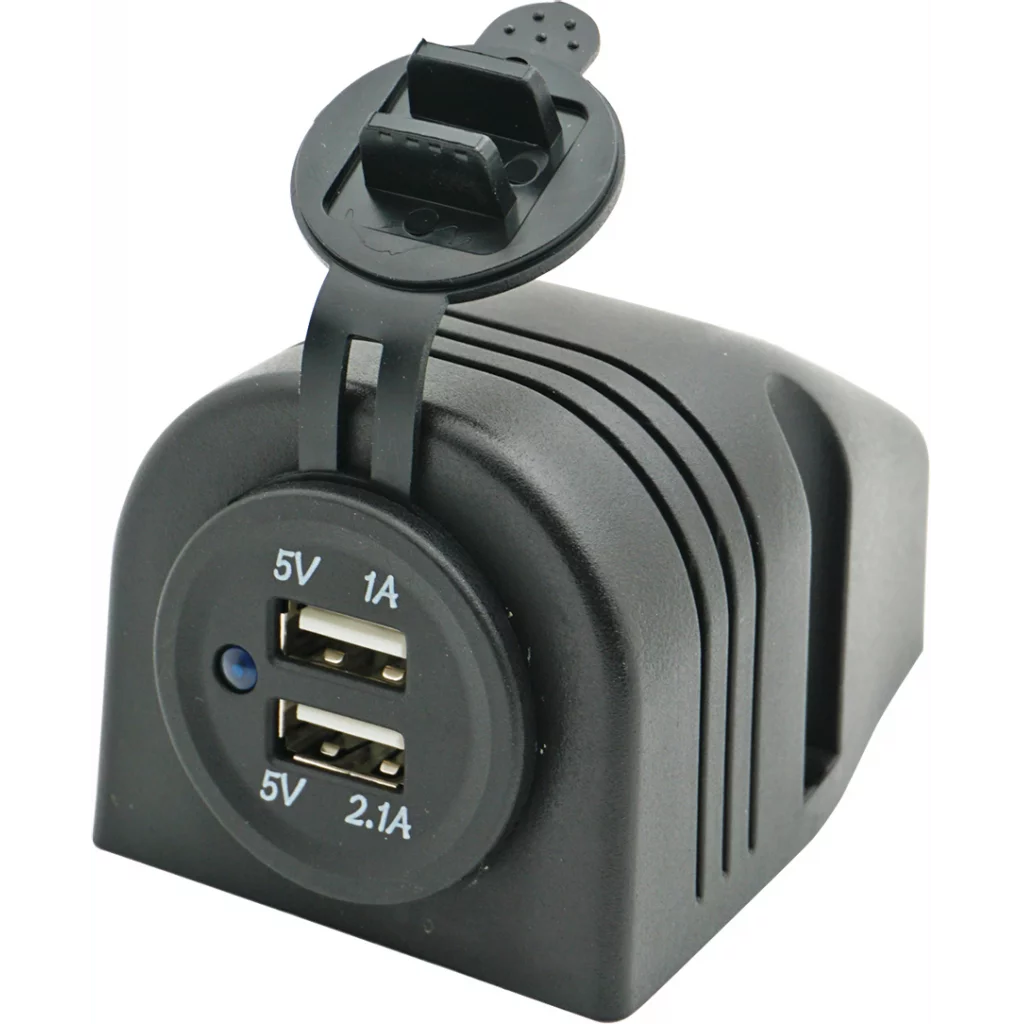 USB uttak- dobbel, utenpåliggende