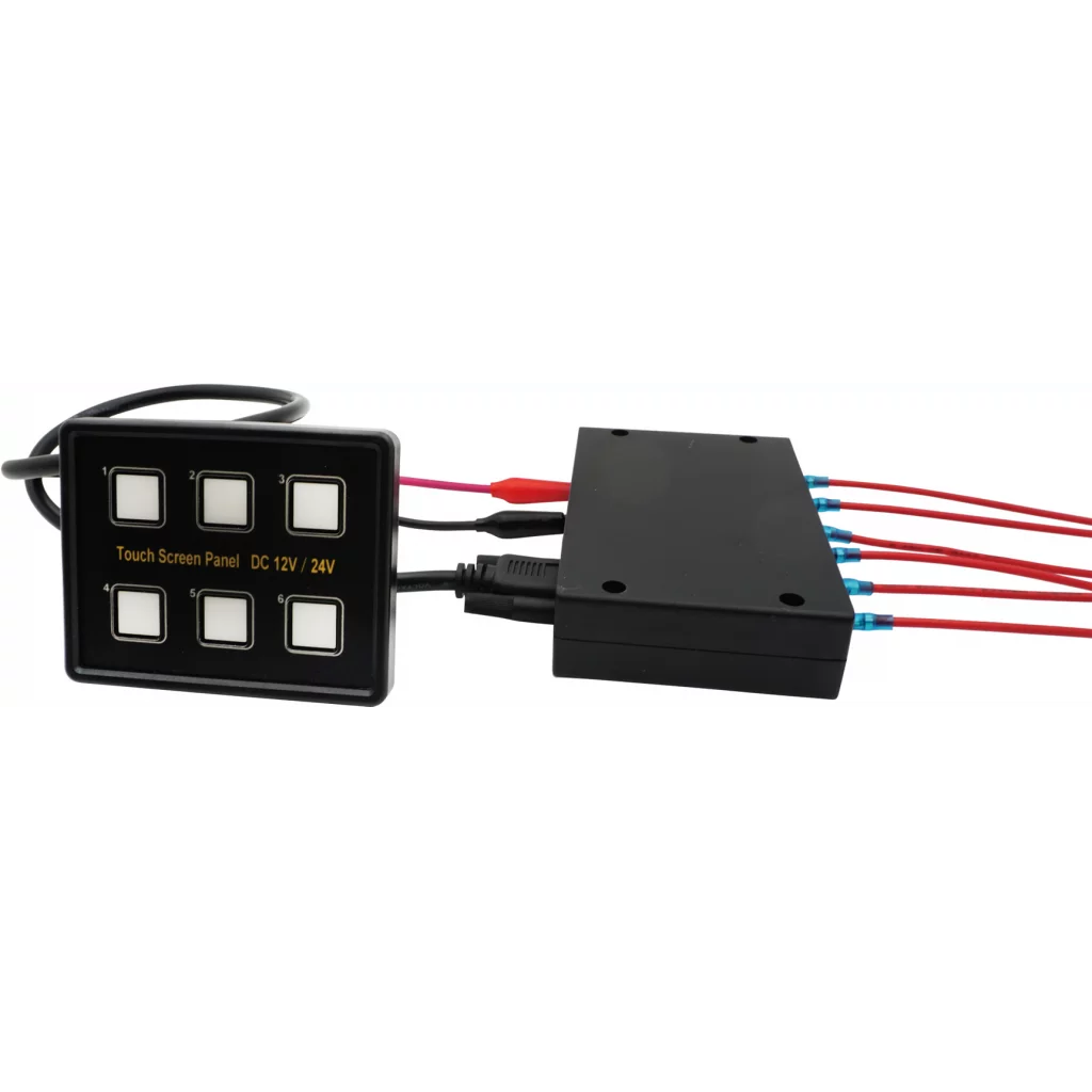Bryterpanel - 6 touch brytere 12/24V