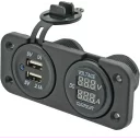 usb-uttak-volt-og-amperemeter