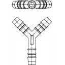 y-stykke-plast-o-13-mm